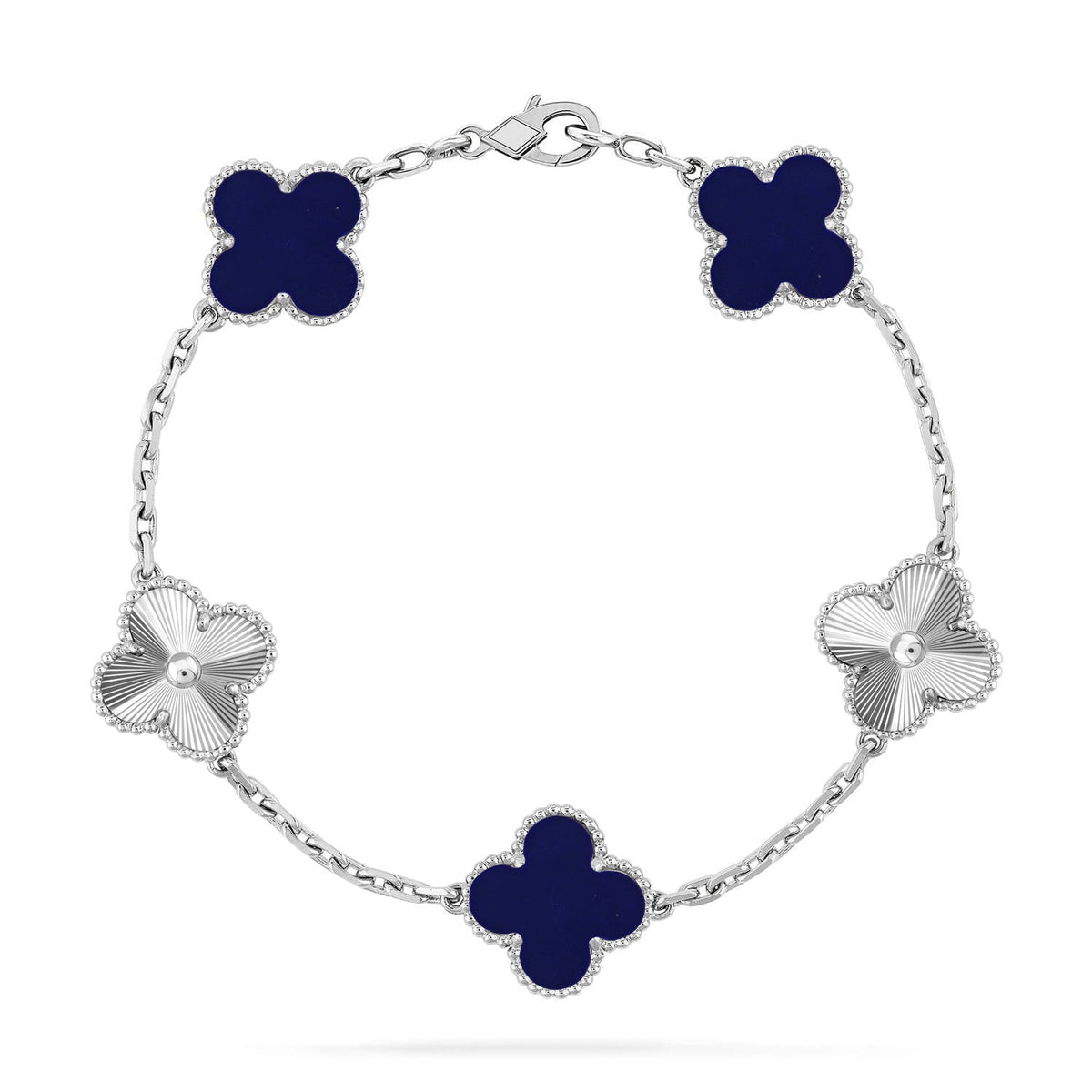 [⭐moonlume]CLOVER 5 MOTIF LAPIS LAZULI BRACELET COLLECTION