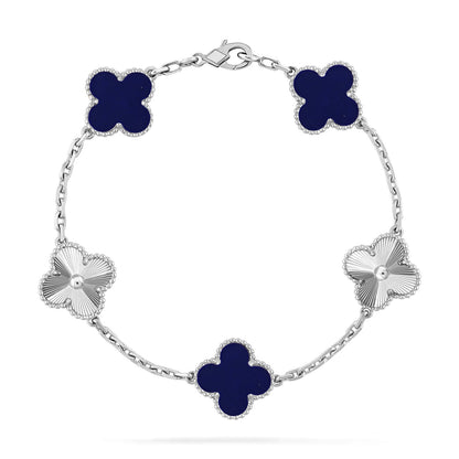 [⭐moonlume]CLOVER 5 MOTIF LAPIS LAZULI BRACELET COLLECTION