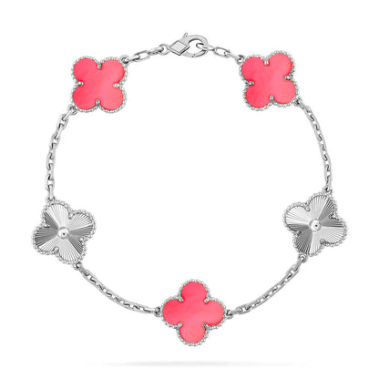 [⭐moonlume] CLOVER 5 MOTIFS  PINK MOP BRACELET COLLECTION