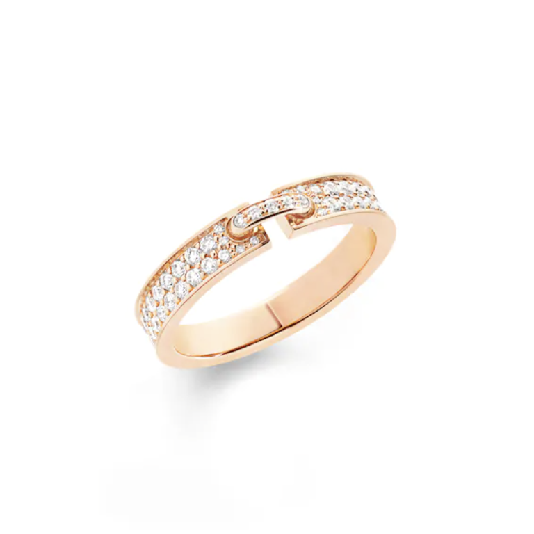 [⭐moonlume]ALLIANCE LIENS VIDENCE PAVED DIAMOND 4MM RING