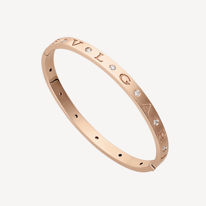 [⭐moonlume]ZERO 1 PINK GOLD 12 DIAMONDS BRACELET