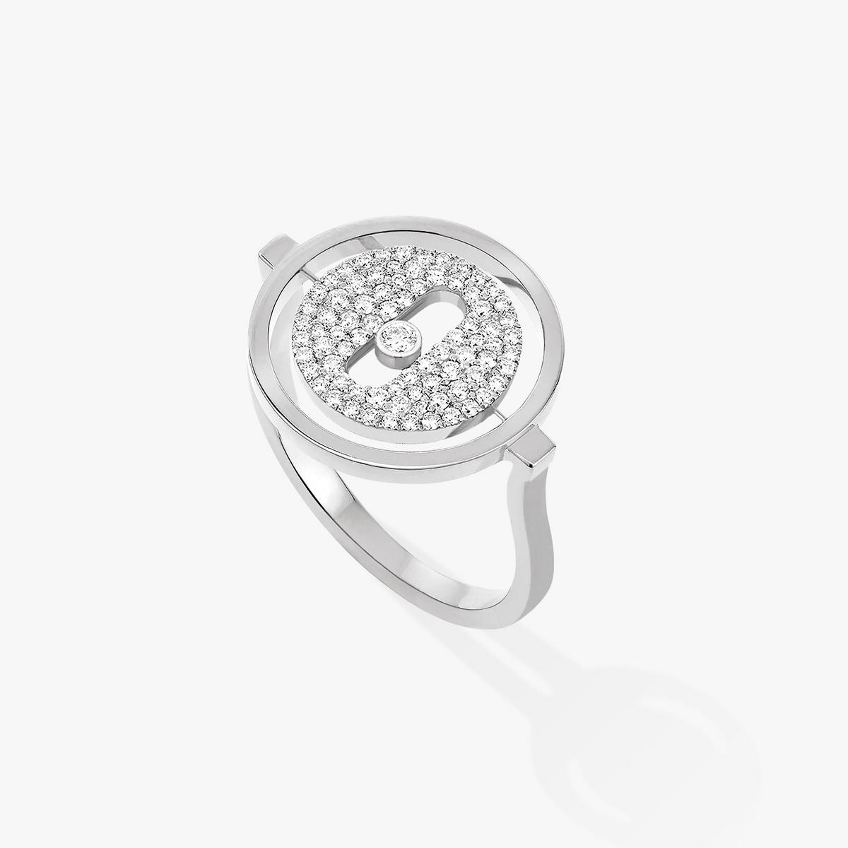[⭐moonlume]Demo MOVE PAVED SILVER DIAMOND RING