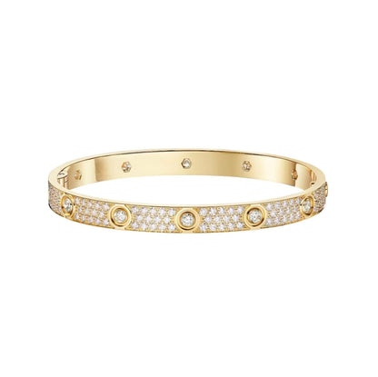 [⭐moonlume]LOVE BRACELET 6.1MM DIAMOND-PAVED 10 BIG DIAMONDS