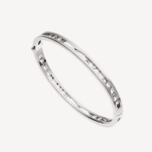 [⭐moonlume]ZERO 1 SPIRAL LOGO SILVER BRACELET