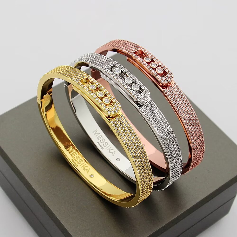 [⭐moonlume]Move Noa Full Pavé Diamond Bangle Bracelet