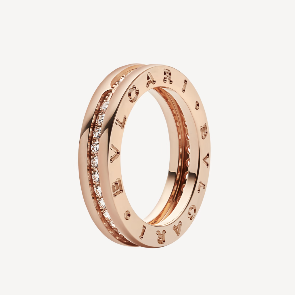 [⭐moonlume]ZERO 1 ONE-BAND PAVED DIAMONDS ON THE SPIRAL RING