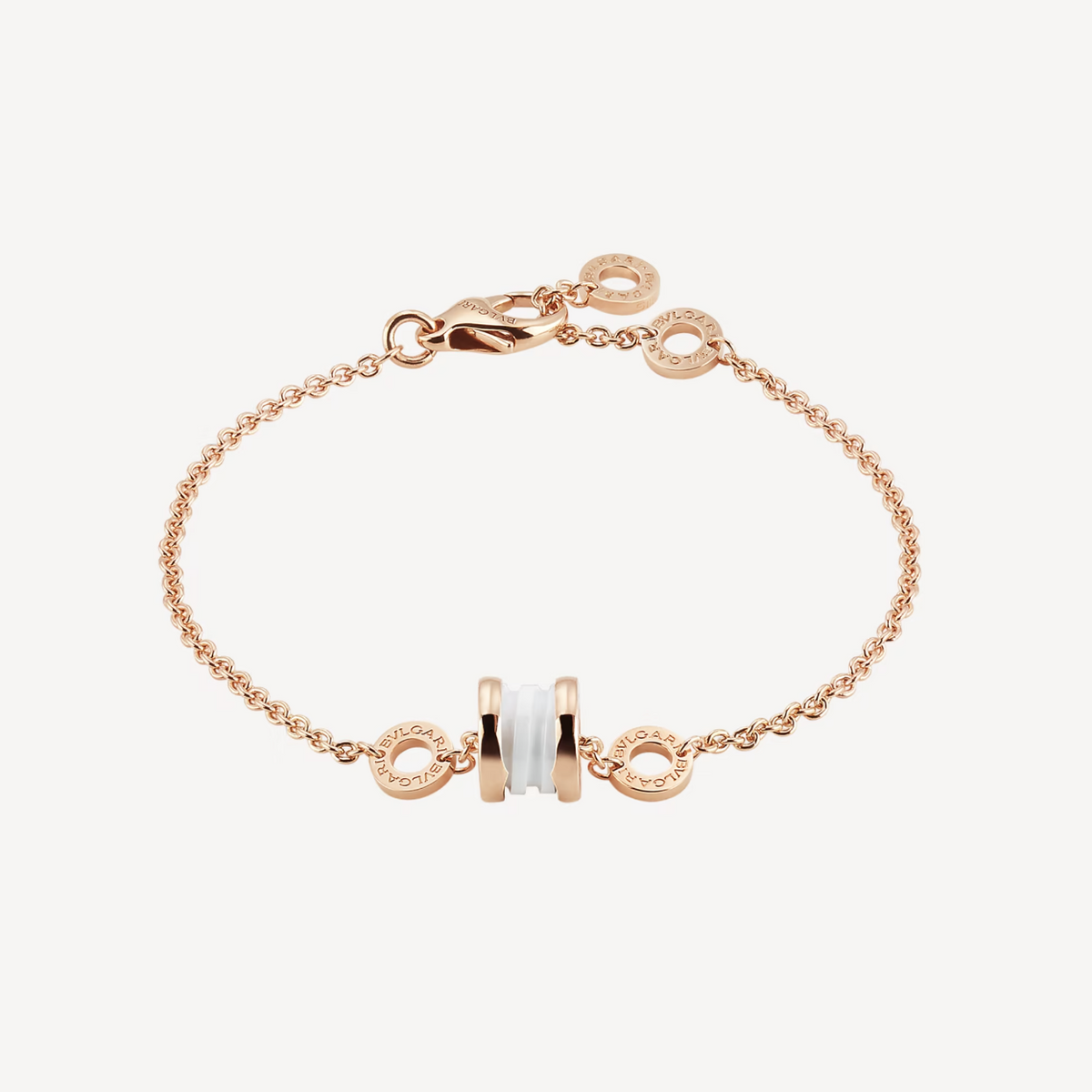 [⭐moonlume]ZERO 1 SOFT PINK GOLD AND WHITE CERAMIC BRACELET