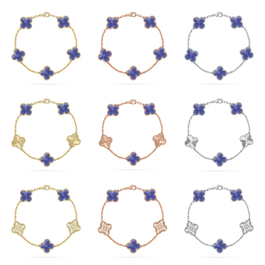 [⭐moonlume]CLOVER 5 MOTIF BLUE VEINS BRACELET COLLECTION