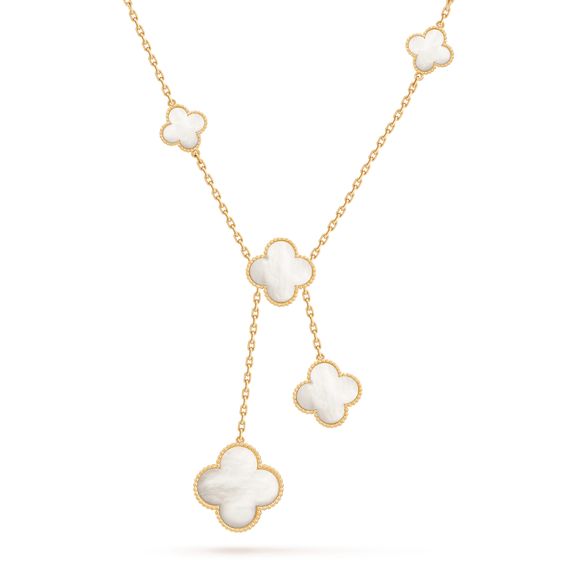 [⭐moonlume]CLOVER MOTHER OF PEARL NECKLACE 6 MOTIF