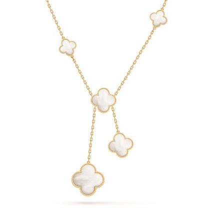 [⭐moonlume]CLOVER MOTHER OF PEARL NECKLACE 6 MOTIF