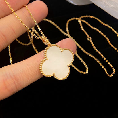 [⭐moonlume]CLOVER 25MM MOP LARGE PENDANT NECKLACE