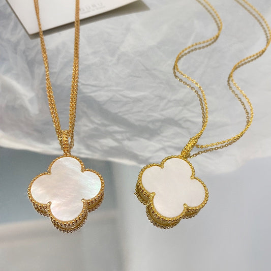 [⭐moonlume]CLOVER 25MM MOP LARGE PENDANT NECKLACE