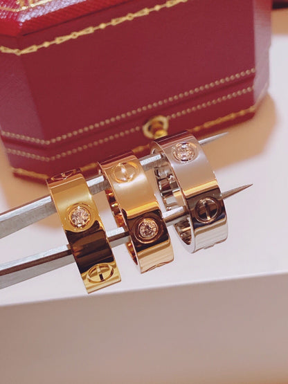 [⭐moonlume]Three-Diamond Ring