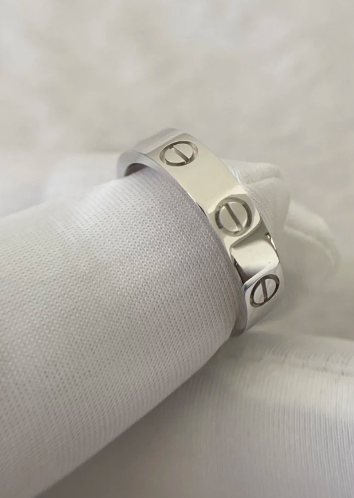 [⭐moonlume]LOVE RING 4MM 1 DIAMOND SILVER
