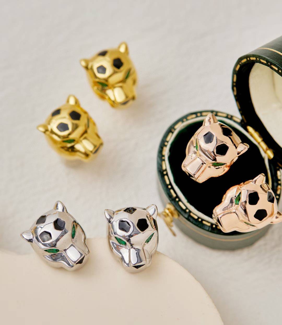 [⭐moonlume]CHRRTAH-PRINT STUD EARRINGS, THREE COLORS