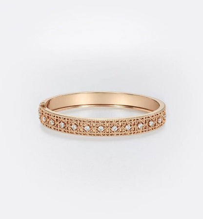 [⭐moonlume]2026 WOVEN-PATTERN BRACELET SET WITH FULL DIAMOND INLAY THREE-COLORS