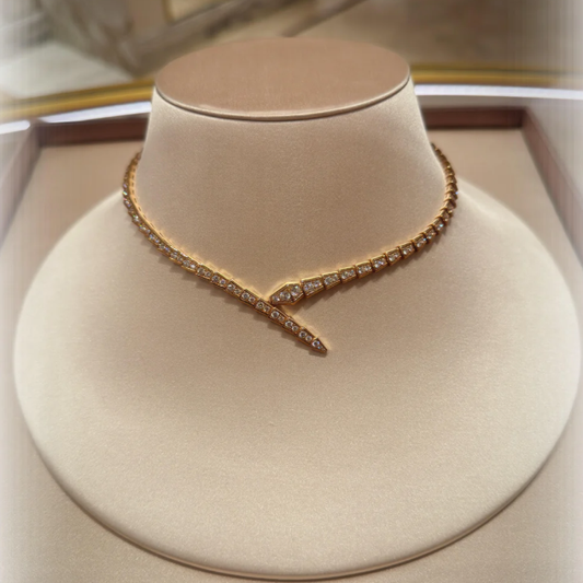 [⭐moonlume]NEW！SERPENT DIAMOND NECKLACE