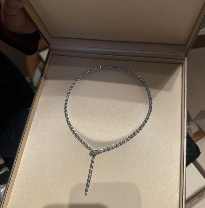 [⭐moonlume]NEW！SERPENT DIAMOND NECKLACE