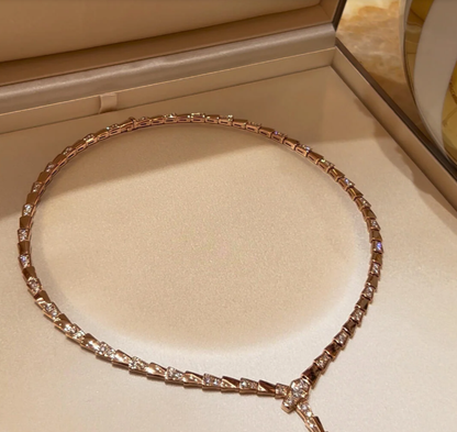 [⭐moonlume]NEW！SERPENT DIAMOND NECKLACE