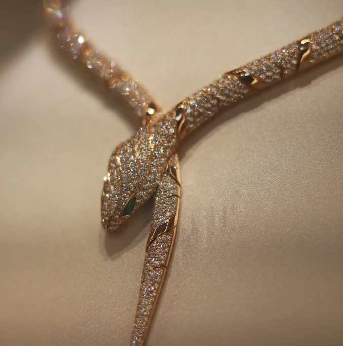 [⭐moonlume]HAUTE COUTURE GOLD SERPENTI NECKLACE