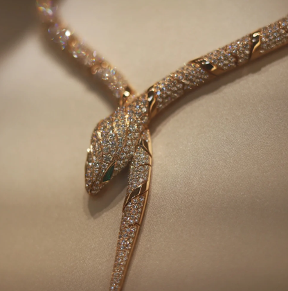 [⭐moonlume]HAUTE COUTURE GOLD SERPENTI NECKLACE