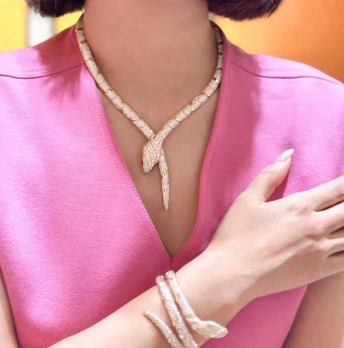 [⭐moonlume]HAUTE COUTURE GOLD SERPENTI NECKLACE