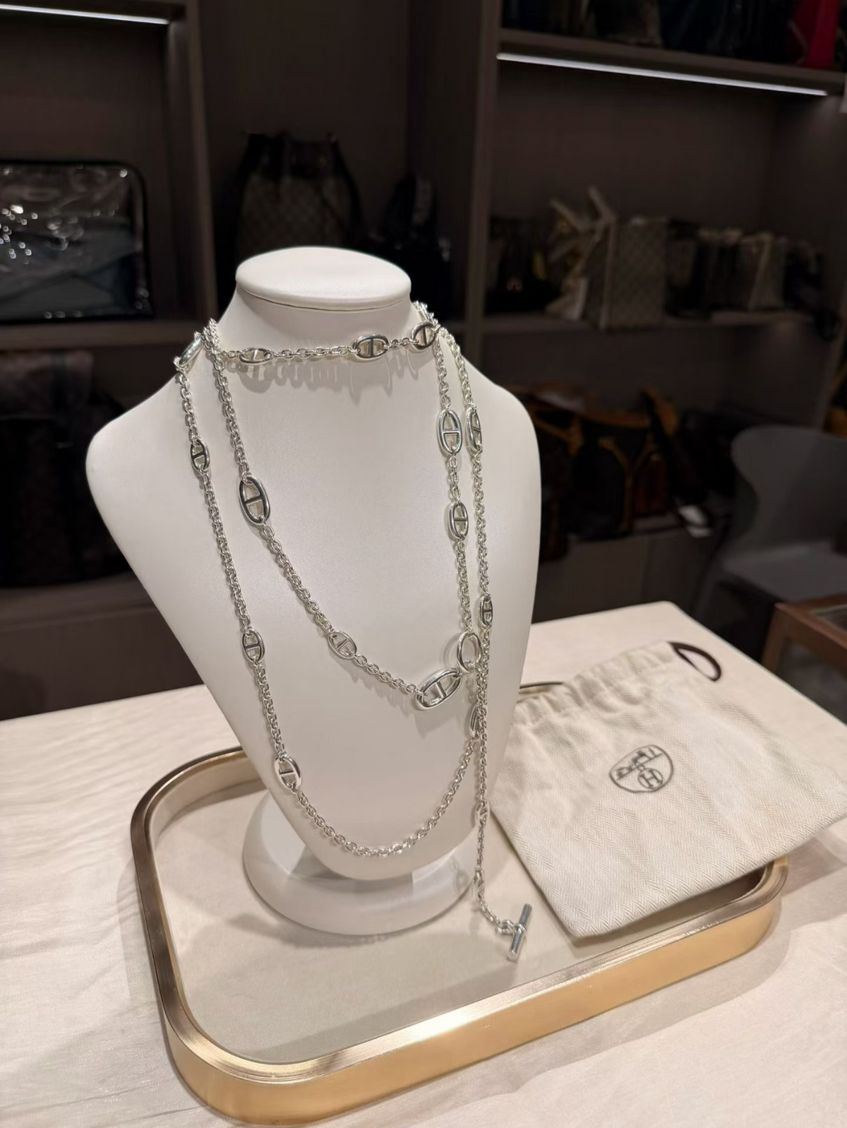 [⭐moonlume]Classic Silver Sweater Chain