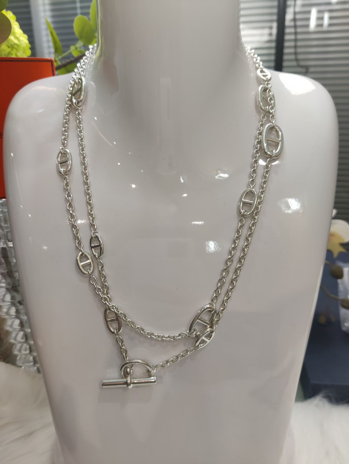[⭐moonlume]Classic Silver Sweater Chain