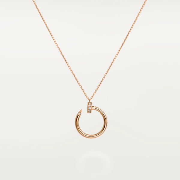 [⭐moonlume]JUSTE NECKLACE PINK GOLD