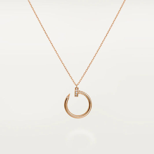 [⭐moonlume]JUSTE NECKLACE PINK GOLD