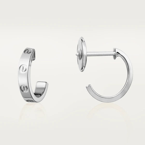 [⭐moonlume]LOVE EARRINGS 2.65MM SILVER