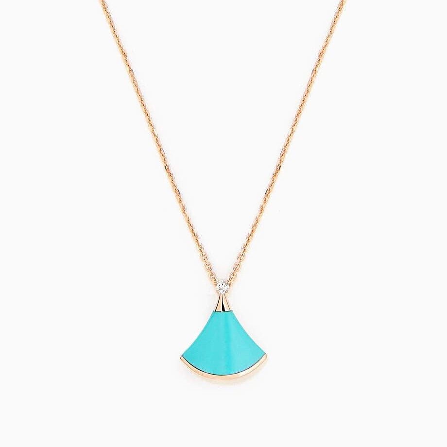 [⭐moonlume]DREAM NECKLACE TURQUOISE PINK GOLD
