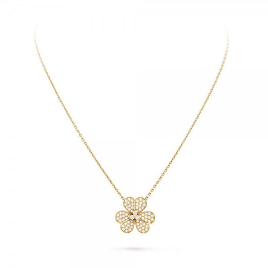 [⭐moonlume]FLOWER DIAMOND NECKLACE