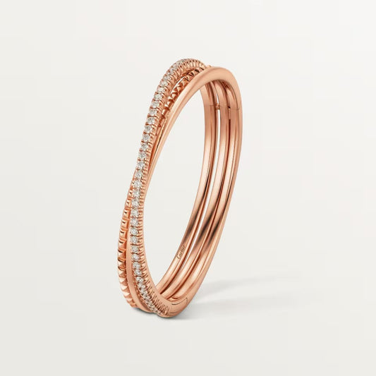 [⭐moonlume]ETINCELLE HALF-PAVED DIAMOND BRACELET