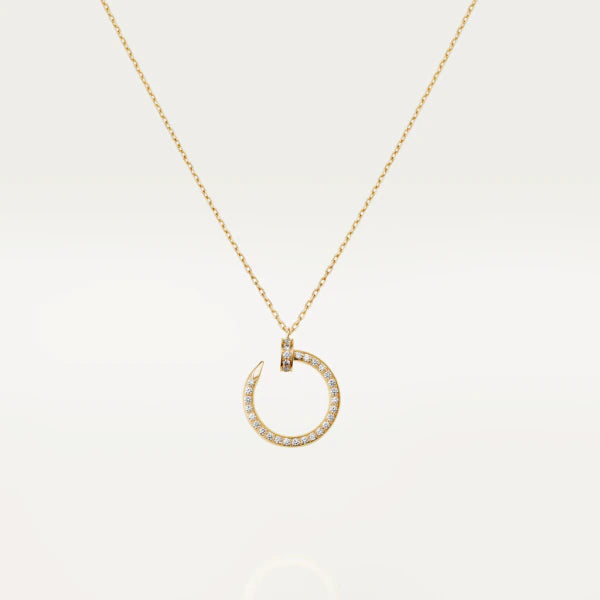 [⭐moonlume]JUSTE NECKLACE GOLD DIAMONDS