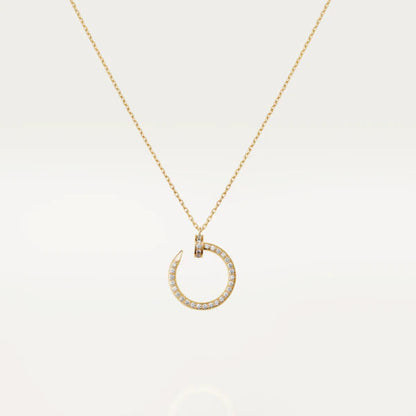 [⭐moonlume]JUSTE NECKLACE GOLD DIAMONDS