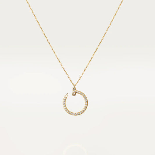 [⭐moonlume]JUSTE NECKLACE GOLD DIAMONDS