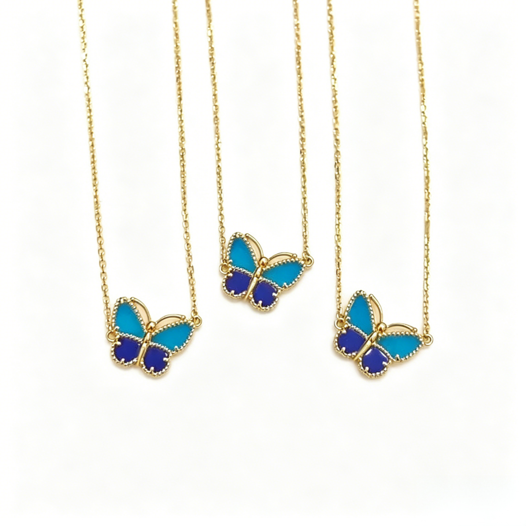 [⭐moonlume]  2026 NEW LUCKY BUTTERFLY 1 MOTIFS NECKLACE