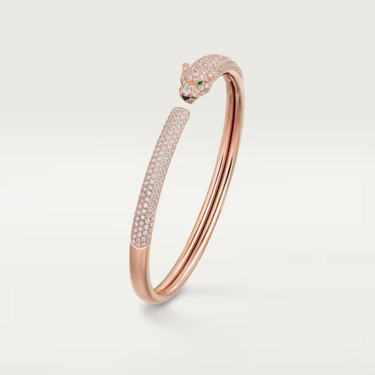 [⭐moonlume]PANTHERE FULL DIAMOND OPEN BRACELET