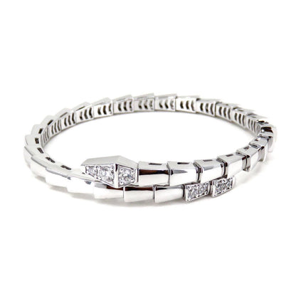 [⭐moonlume]SERPENTI BRACELET DIAMONDS SILVER