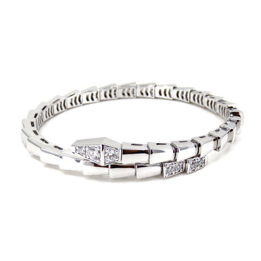 [⭐moonlume]SERPENTI BRACELET DIAMONDS SILVER