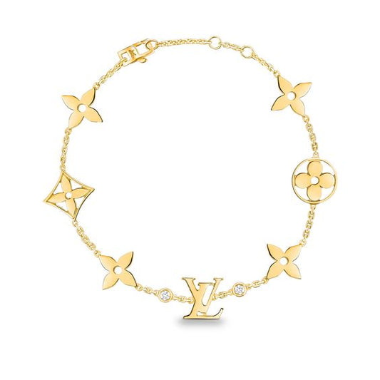 [⭐moonlume]STAR AND SUN 7 MOTIFS GOLD BRACELET