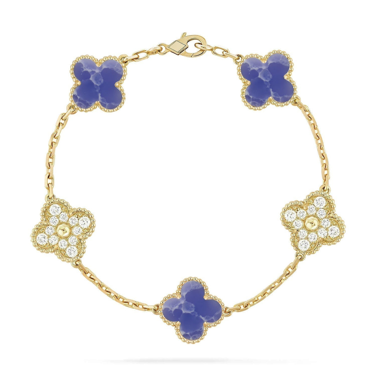 [⭐moonlume]CLOVER 5 MOTIF BLUE VEINS BRACELET COLLECTION