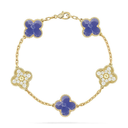 [⭐moonlume]CLOVER 5 MOTIF BLUE VEINS BRACELET COLLECTION