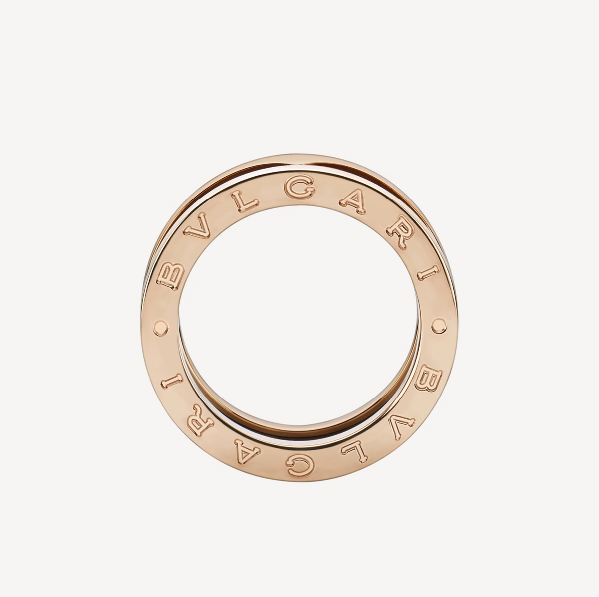 [⭐moonlume]ZERO 1 TWO-BAND LOOPS AND BLACK CERAMIC PINK GOLD RING
