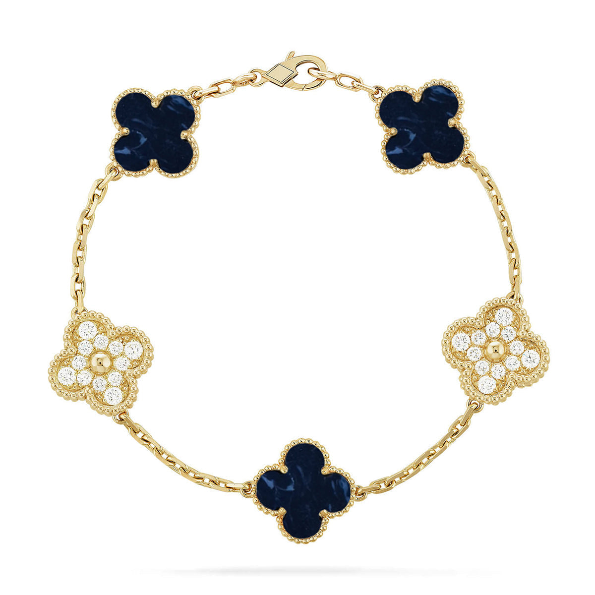[⭐moonlume]CLOVER 5 MOTIF PIETERSITE BRACELET COLLECTION