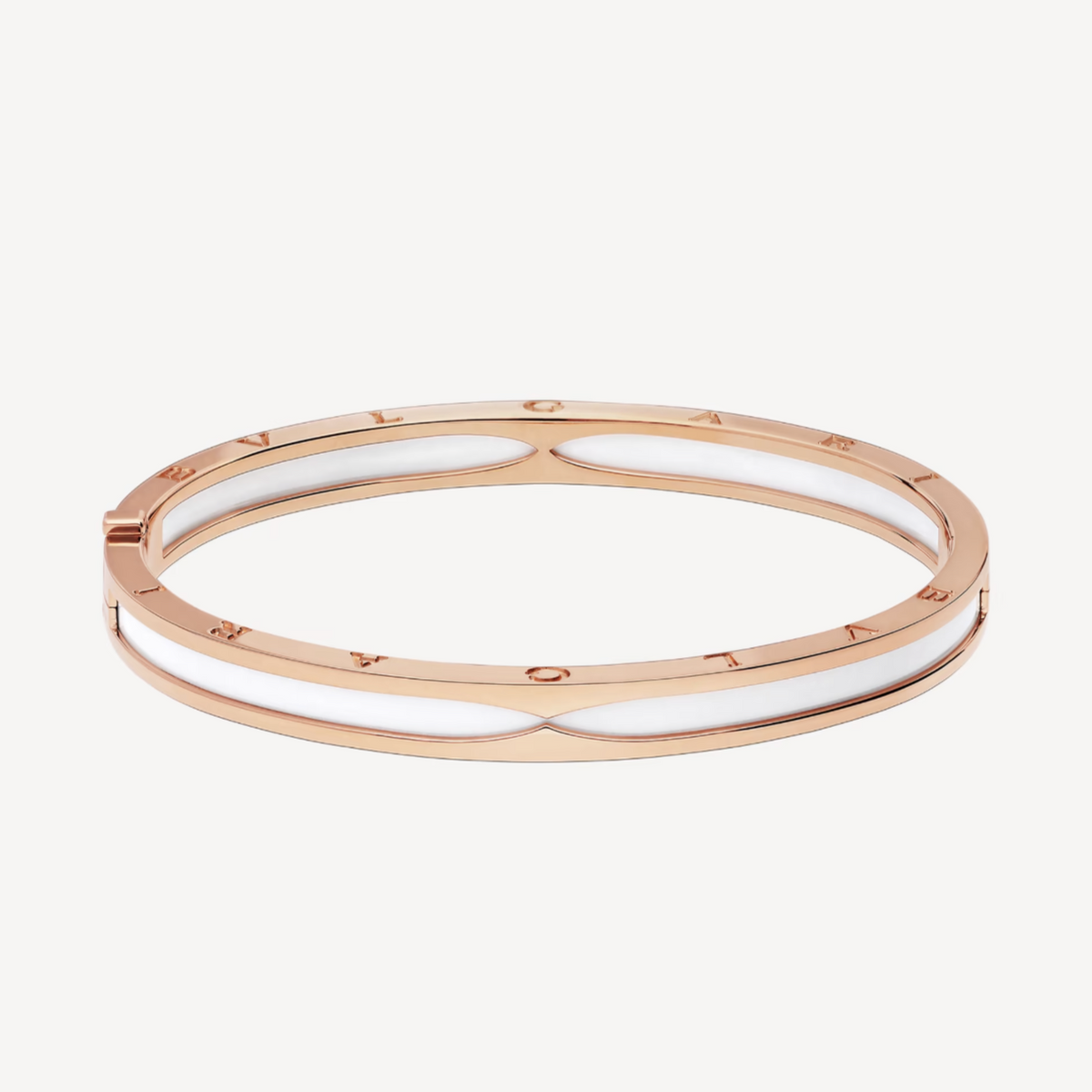 [⭐moonlume]ZERO 1 PINK GOLD WITH WHITE CERAMIC BRACELET