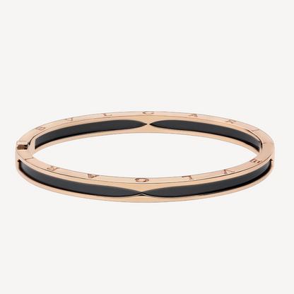 [⭐moonlume]ZERO 1 PINK GOLD WITH BLACK CERAMIC BRACELET