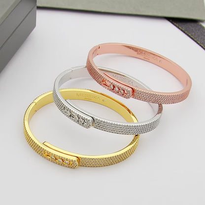[⭐moonlume]Move Noa Full Pavé Diamond Bangle Bracelet