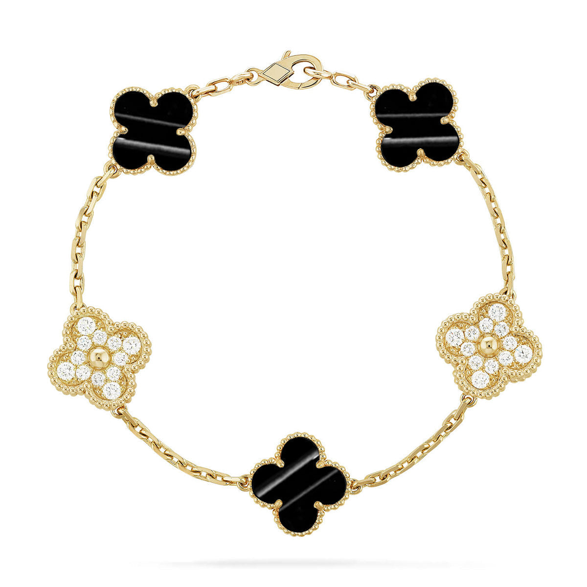 [⭐moonlume] CLOVER 5 MOTIF PULSAR STONE BRACELET COLLECTION